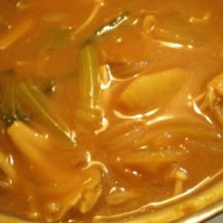 大根・こんにゃく・きのこで煮物風☆和風カレー